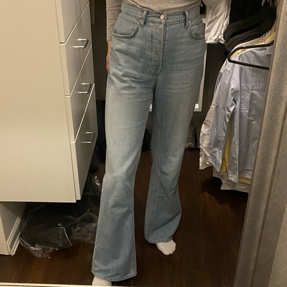 Grlfrnd Brooklyn high-rise wide-leg jeans w27/28/29 - Picture 4 of 10